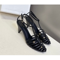 Top Design Celine Cage Heeled Sandals 6cm in Calfskin Leather Black 0227022 2026