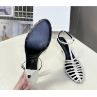 Good Product Celine Cage Heeled Sandals 6cm in Calfskin Leather White 0227023 2026