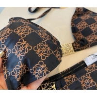 Good Quality Loewe Anagram Bikini 0722 Brown/Black 2025