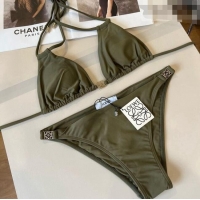 ​Best Quality Loewe Bikini with Lace-up 0723 Green 2025
