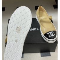Unique Style Chanel Lambskin Mary Janes Ballet Flats CH021305 Beige 2026