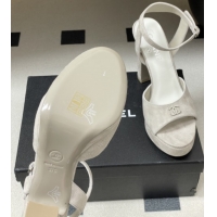 Top Grade Chanel Suede Kidskin Sandals G47029 Grey Spring-Summer 2026 Pre-collection