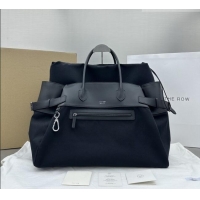 Buy Discount The Row Margaux 17 Inside Out Bag in 30901 Black Fabric & Leather 2026