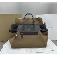 New Design The Row Margaux 17 Inside Out Bag in 30901 Brown Fabric & Leather 2026