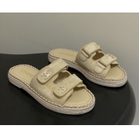 Pretty Style Chanel Mules Sandal with Chain 6022809 Beige Suede 2026