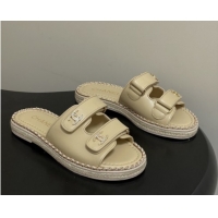 Unique Style Chanel Mules Sandal with Chain Beige Lambskin 6022813 2026