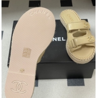 Unique Style Chanel Mules Sandal with Chain Beige Lambskin 6022813 2026