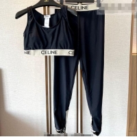 ​Top Grade Celine Yoga Activewear Set 1112 Black/White 2025