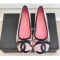 Cheap Price Chanel Mesh Ballet Flats with Maxi CC CH030603 Pink 2026