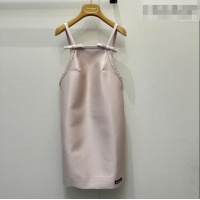 ​Good Product Miu Miu Satin Fabric Dress with Bow MM031009 Light Pink 2026