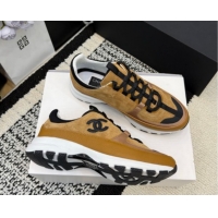 Good Product Chanel Calfskin Leather & Suede Sneakers G47010 Brown 2026