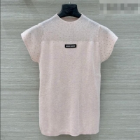 ​Traditional Specials Miu Miu Knit Shirt with Strass 0310 Light Pink 2026