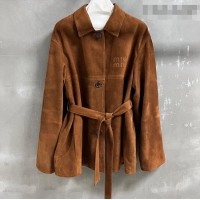 Fashion Discount Miu Miu Suede Jacket 0310 Gold-Tone 2026