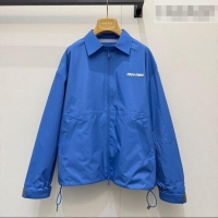 ​Reasonable Price Miu Miu Nylon Jacket MM031001 Blue 2026
