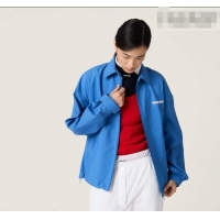 ​Reasonable Price Miu Miu Nylon Jacket MM031001 Blue 2026