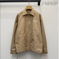 Luxury Discount Miu Miu Nylon Jacket MM031001 Beige 2026