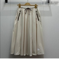​Most Popular Miu Miu Nylon Skirt MM031003 Khaki 2026