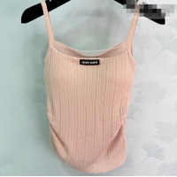 Buy Discount Miu Miu Wool Knit Vest MM031006 Light Pink 2026