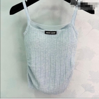 ​Top Grade Miu Miu Wool Knit Vest MM031006 Grey 2026