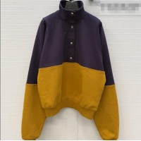 Top Quality Saint Laurent Cotton Sweatshirt S031005 Brown 2026