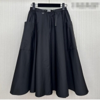 Best Price Prada Nylon Skirt P031001 Black 2026