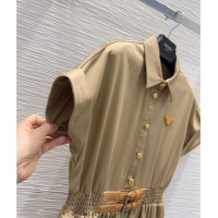 Famous Brand Prada Long Dress P031011 Brown 2026