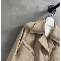 Spot Bulk Chanel Suede Jacket CH031102 Beige 2026