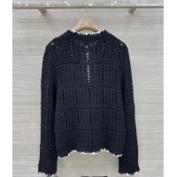 Low Price Chanel Cotton Knit Cardigan CH031104 Black 2026