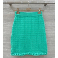 Inexpensive Chanel Cashmere Knit Skirt CH031105 Green 2026