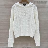 Original Cheap Chanel Knit Shirt CH031106 White 2026