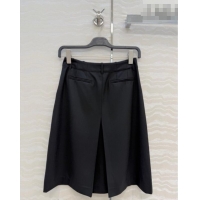 Trendy Design Loewe Wool Blend Skirt LW031101 Black 2026