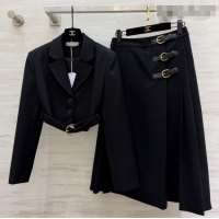 Most Popular Chloe Jacket and Skirt Set 0311 Black 2026