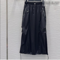 New Release Creation Prada Long Skirt PR031101 Black 2026