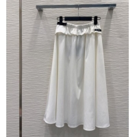 New Release Creation Prada Long Skirt PR031106 White 2026