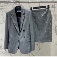 Low Cost Prada Charm Skirt PR031108 Dark Grey 2026