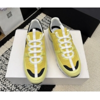 Pretty Style Chanel Calfskin Leather & Suede Sneakers G47010 Yellow 2026