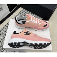 Purchase Chanel Calfskin Leather & Suede Sneakers G47010 Pink 2026