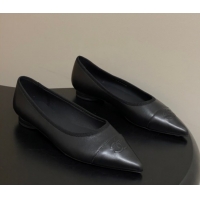 Pretty Style Chanel Lambskin Leather Pointed Ballet Flats G47081 All Black 2026