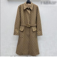 ​Grade Quality Gucci GG Cotton Coat GG031101 Beige 2026