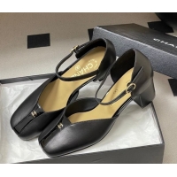 Unique Style Chanel Lambskin & Patent Leather Mary Janes Pumps 4.5cm CH030611 Black 2026