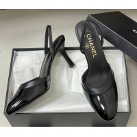 Trendy Design Chanel Lambskin & Patent Calfskin Leather Pumps 7.5cm G47175 Black2 2026