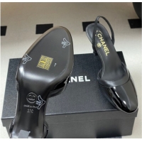 Trendy Design Chanel Lambskin & Patent Calfskin Leather Pumps 7.5cm G47175 Black2 2026