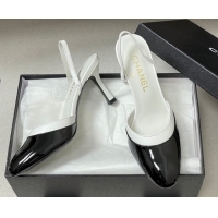 Best Product Chanel Lambskin & Patent Calfskin Leather Pumps 7.5cm G47175 Black/White 2026
