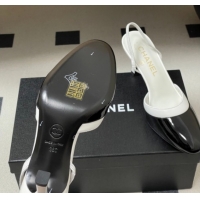 Best Product Chanel Lambskin & Patent Calfskin Leather Pumps 7.5cm G47175 Black/White 2026