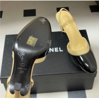Top Design Chanel Lambskin & Patent Calfskin Leather Pumps 7.5cm G47175 Beige/Black 2026