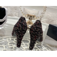 Best Product Chanel Tweed & Patent Leather Pumps 8.5cm with Camellia Bloom CH030704 Black2 2026