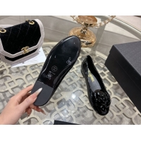 Best Price Chanel Calfskin Patent Leather Pumps 8.5cm with Camellia Bloom CH030704 Black 2026