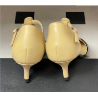 Luxurious Chanel Lambskin Leather Pumps 7.5cm CH030707 Beige/Black 2026