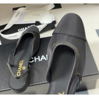 Most Popular Chanel Mesh & Grosgrain Slingbacks Flat G31319 Black 2026