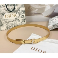 New Design Dior Calfskin Leather Belt 2cm with Pearls CD Buckle 0108 Gold-Tone 2025